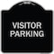 Signmission Reserved Parking Visitor Parking Heavy-Gauge Aluminum Architectural Sign, 18" x 18", BS-1818-23019 A-DES-BS-1818-23019 - alternate 1